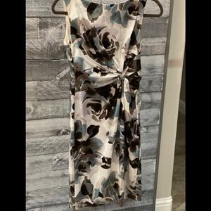 Silky floral dress
